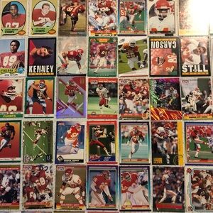 48 Kansas City Chiefs football cards Patrick Mahomes Travis Kelce Derrick Thomas